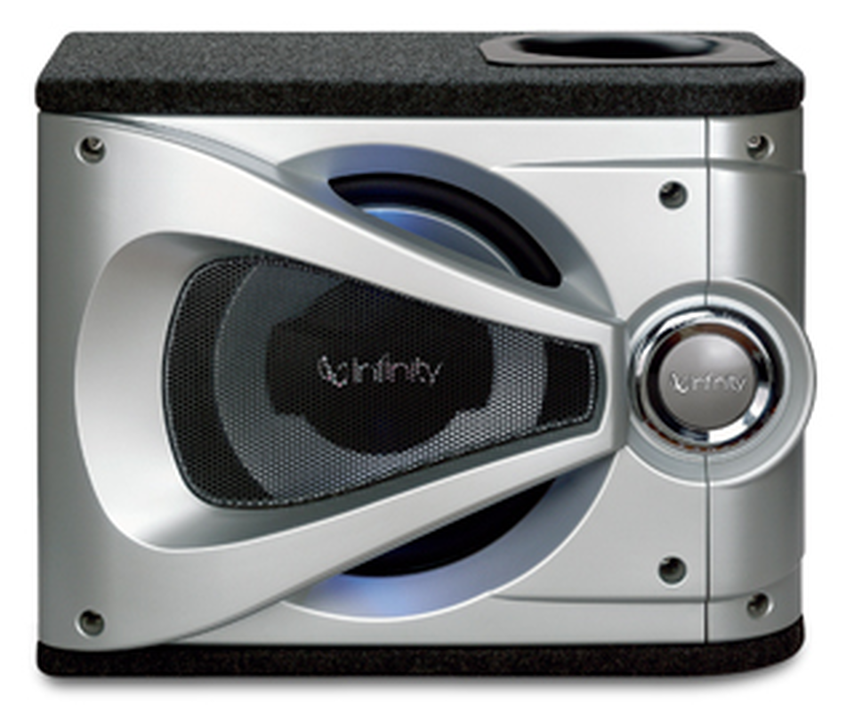 REFERENCE 1220SE - Black - Single 12 inch (300mm) Preloaded Enclosure with Slipstream™ Port - Hero